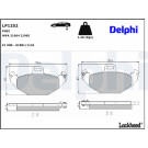 Delphi | Bremsbelagsatz, Scheibenbremse | LP1252