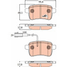 GDB1905 Bremsbelagsatz, Scheibenbremse COTEC GDB1905 Bremsbelagsatz, Scheibenbremse COTEC