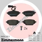 Zimmermann | Bremsbelagsatz, Scheibenbremse | 26654.170.3