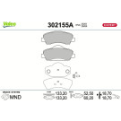 302155A Bremsbelagsatz, Scheibenbremse EXPERT