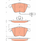 GDB1689 Bremsbelagsatz, Scheibenbremse GDB1689 Bremsbelagsatz, Scheibenbremse