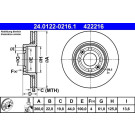 24.0122-0216.1 Bremsscheibe 24.0122-0216.1 Bremsscheibe