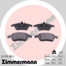 Zimmermann | Bremsbelagsatz, Scheibenbremse | 24710.180.1