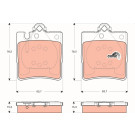 GDB1421 Bremsbelagsatz, Scheibenbremse COTEC GDB1421 Bremsbelagsatz, Scheibenbremse COTEC