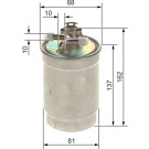 BOSCH | Kraftstofffilter | 0 450 906 429