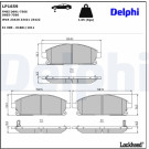 Delphi | Bremsbelagsatz, Scheibenbremse | LP1659