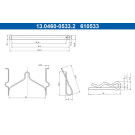 ATE 13.0460-0533.2 Zubehörsatz, Scheibenbremsbelag