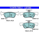 Bremsbelagsatz, Scheibenbremse ATE Ceramic 13.0470-7362.2
