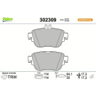 Valeo Bremsbelagsatz, Scheibenbremse ESSENTIAL 302309