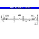 2 x ATE Bremsschlauch | 24.5170-0296.3 2 x ATE Bremsschlauch | 24.5170-0296.3