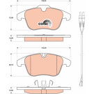 GDB1818 Bremsbelagsatz, Scheibenbremse COTEC GDB1818 Bremsbelagsatz, Scheibenbremse COTEC