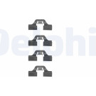 Delphi LX0307 Zubehörsatz, Scheibenbremsbelag