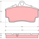 GDB1395 Bremsbelagsatz, Scheibenbremse GDB1395 Bremsbelagsatz, Scheibenbremse
