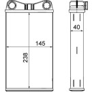 Mahle | Wärmetauscher, Innenraumheizung | AH 7 000S