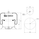 FEBI BILSTEIN 39854 Federbalg, Luftfederung FEBI BILSTEIN 39854 Federbalg, Luftfederung