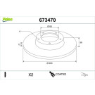 Valeo | Bremsscheibe | 673470
