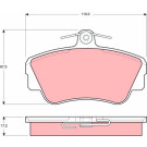 GDB812 Bremsbelagsatz, Scheibenbremse