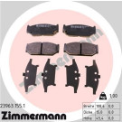 Zimmermann | Bremsbelagsatz, Scheibenbremse | 23963.155.1