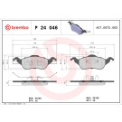 Brembo | Bremsbelagsatz, Scheibenbremse | P 24 046