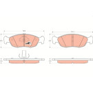 GDB1322 Bremsbelagsatz, Scheibenbremse COTEC