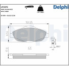 Delphi | Bremsbelagsatz, Scheibenbremse | LP2070