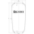 FEBI BILSTEIN 20883 Federbalg, Luftfederung