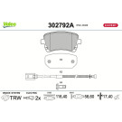 Valeo | Bremsbelagsatz, Scheibenbremse | 302792A