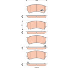 GDB3501 Bremsbelagsatz, Scheibenbremse COTEC GDB3501 Bremsbelagsatz, Scheibenbremse COTEC
