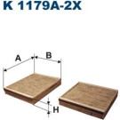 K 1179A-2x Filter, Innenraumluft