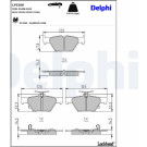 Delphi | Bremsbelagsatz, Scheibenbremse | LP3268 Delphi | Bremsbelagsatz, Scheibenbremse | LP3268