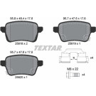 Textar | Bremsbelagsatz, Scheibenbremse | 2581802