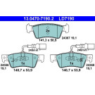 Bremsbelagsatz, Scheibenbremse ATE Ceramic 13.0470-7190.2
