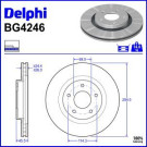 Delphi Bremsscheibe BG4246 Delphi Bremsscheibe BG4246