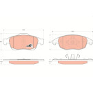 GDB1690 Bremsbelagsatz, Scheibenbremse COTEC