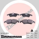 Zimmermann | Bremsbelagsatz, Scheibenbremse | 24743.190.1