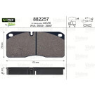 882257 Bremsbelagsatz, Scheibenbremse OPTIPACK 882257 Bremsbelagsatz, Scheibenbremse OPTIPACK