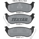 Textar | Bremsbelagsatz, Scheibenbremse | 2435501