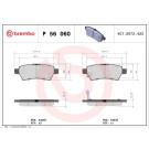 Brembo | Bremsbelagsatz, Scheibenbremse | P 56 060