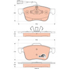 GDB1880 Bremsbelagsatz, Scheibenbremse COTEC GDB1880 Bremsbelagsatz, Scheibenbremse COTEC