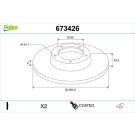 Valeo | Bremsscheibe | 673426