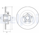 Delphi | Bremsscheibe | BG9134RSC