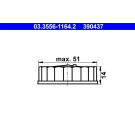 ATE | Verschluss, Bremsflüssigkeitsbehälter | 03.3556-1164.2