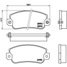 Brembo | Bremsbelagsatz, Scheibenbremse | P 23 013