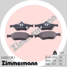 Zimmermann | Bremsbelagsatz, Scheibenbremse | 24022.178.1