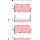 GDB3258 Bremsbelagsatz, Scheibenbremse GDB3258 Bremsbelagsatz, Scheibenbremse