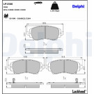 Delphi | Bremsbelagsatz, Scheibenbremse | LP1560 Delphi | Bremsbelagsatz, Scheibenbremse | LP1560