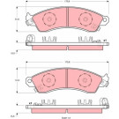 GDB1226 Bremsbelagsatz, Scheibenbremse GDB1226 Bremsbelagsatz, Scheibenbremse