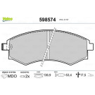 Valeo | Bremsbelagsatz, Scheibenbremse | 598574