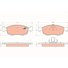 GDB1588 Bremsbelagsatz, Scheibenbremse COTEC GDB1588 Bremsbelagsatz, Scheibenbremse COTEC