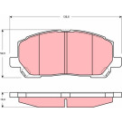 GDB3286 Bremsbelagsatz, Scheibenbremse GDB3286 Bremsbelagsatz, Scheibenbremse